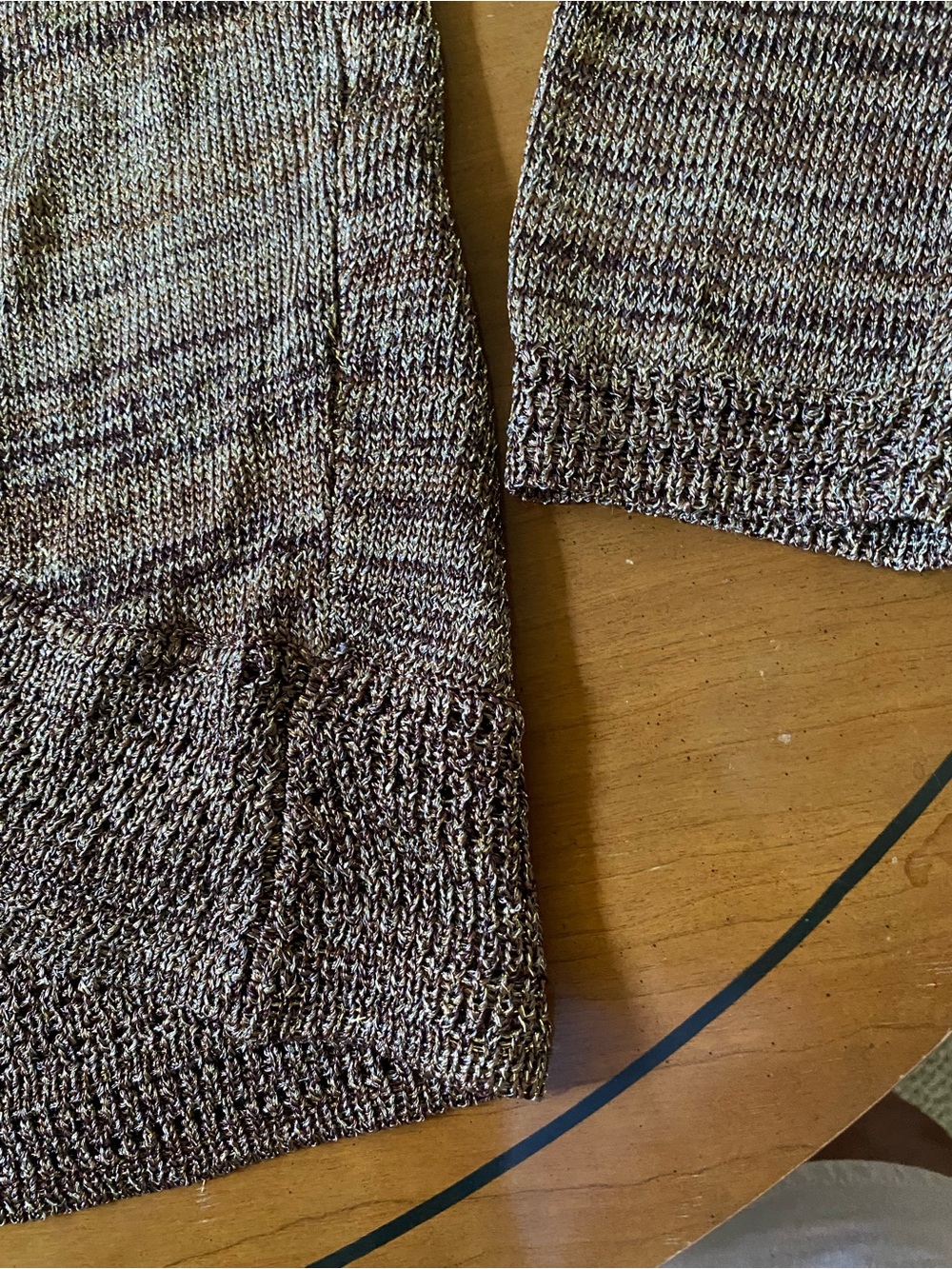 Chico's Brown Marled Open Cardigan